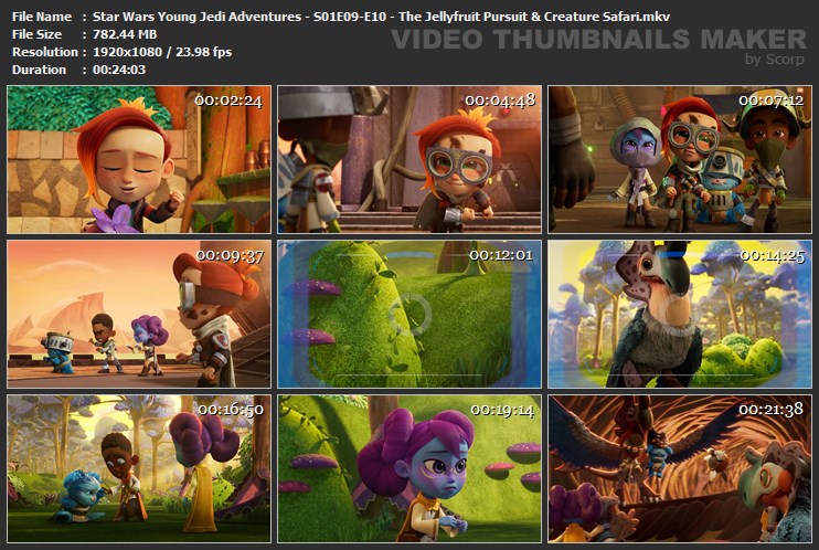 Star Wars Young Jedi Adventures - S01E09-E10 - The Jellyfruit Pursuit & Creature Safari.mkv