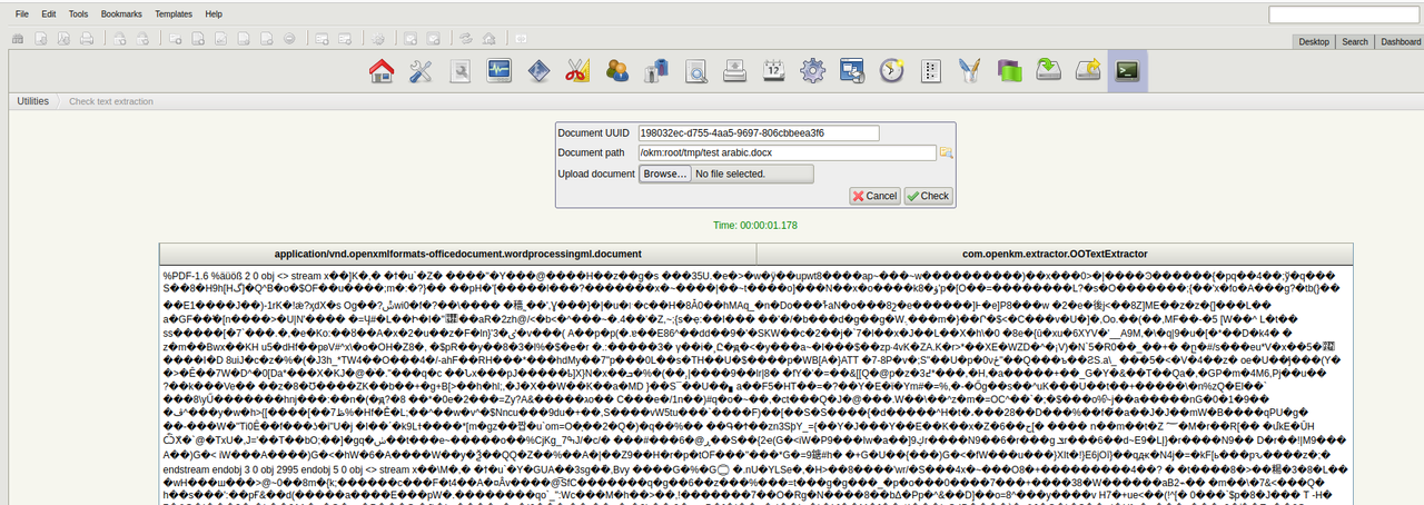 Open Source Document Management System | OpenKM - Check text extraction for  docx issue