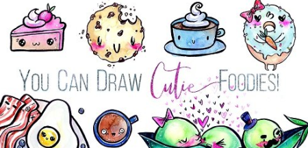 You Can Draw Cute Foods! In 2 Simple Steps