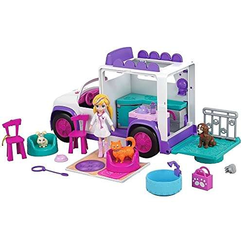 Amazon: Polly Pocket! Hospital Móvil De Animalitos 
