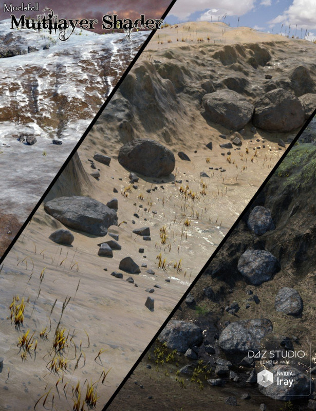 Muelsfell Multilayer Iray Terrain Shader Muelsfell Multilayer Iray Terrain Shader