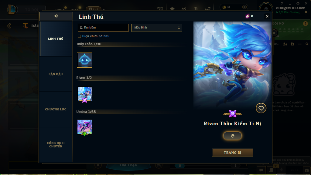 Acc DTCL # - Không Khung