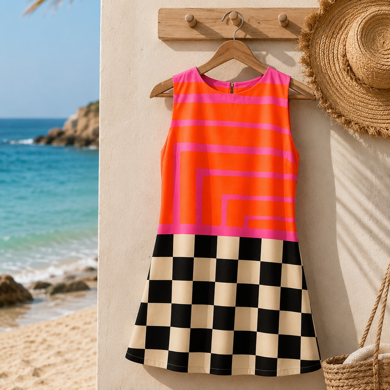 Pink Chess Dress