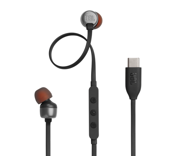 Audífonos JBL Tune 310C con conector USB-C en color azul.