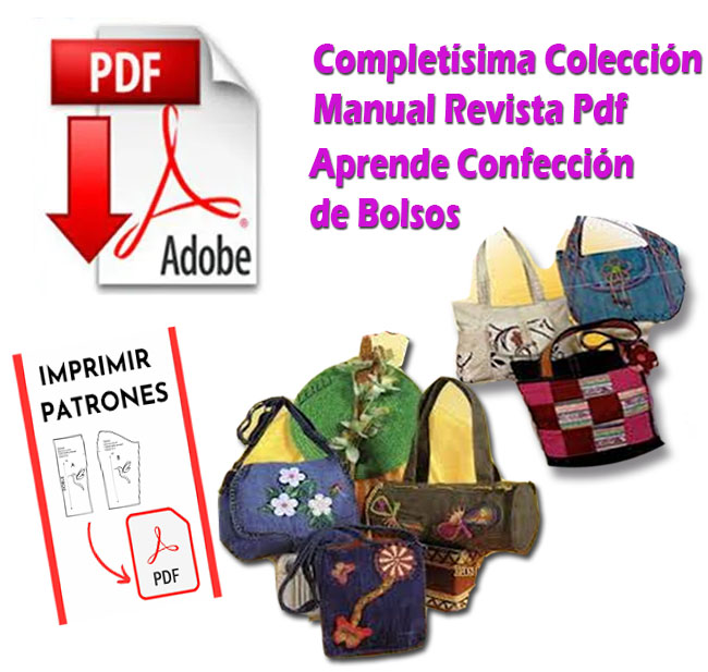 Manual confección de bolsos en tela moldes moda patrones carteras Pdf