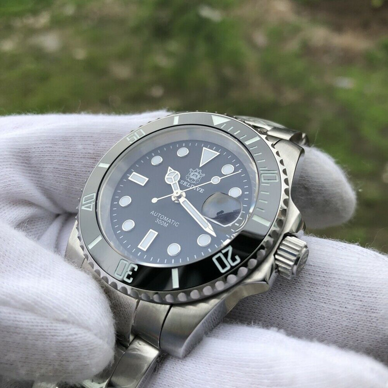 Steeldive SD1953 Black Sub 300M Automatic Diver Watch photo 7