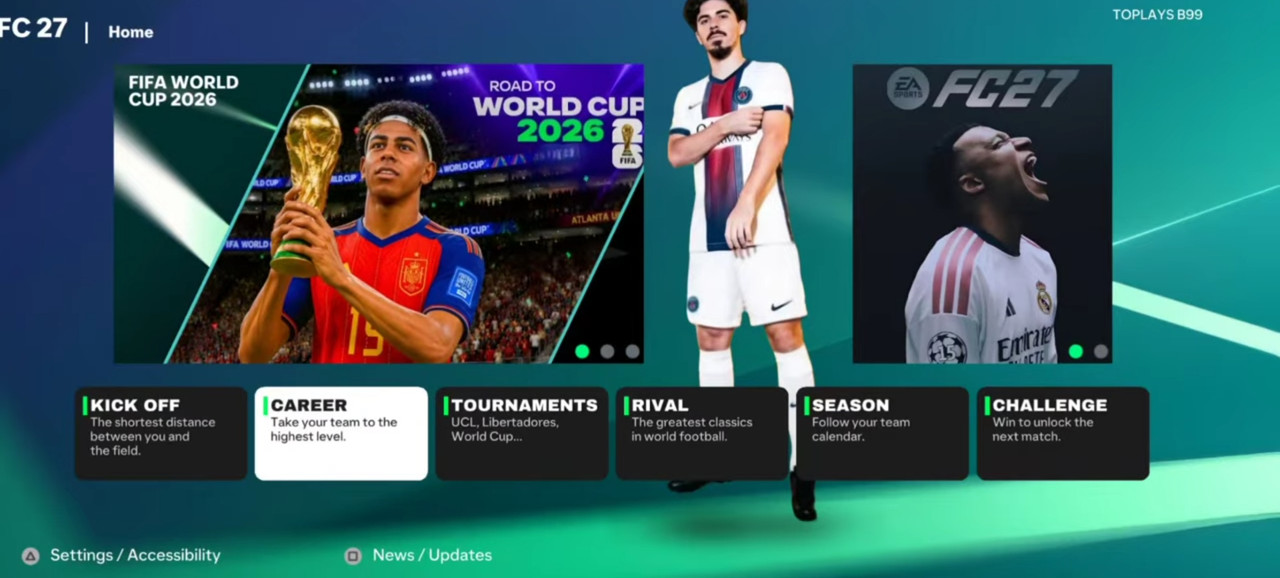 FC 27 FIFA 16 Android mod interface