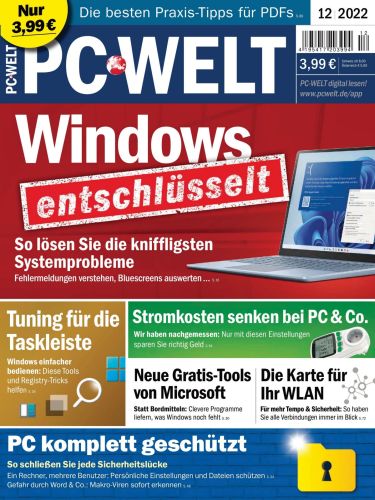 Cover: Pc Welt Magazin Dezember No 12 2022