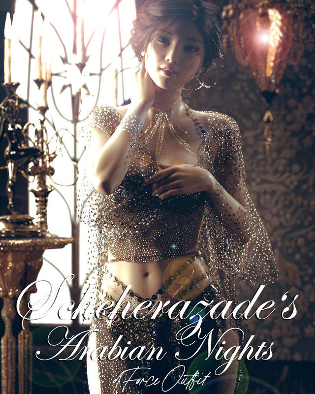 Scheherazade's Arabian Nights dForce Outfit G8F