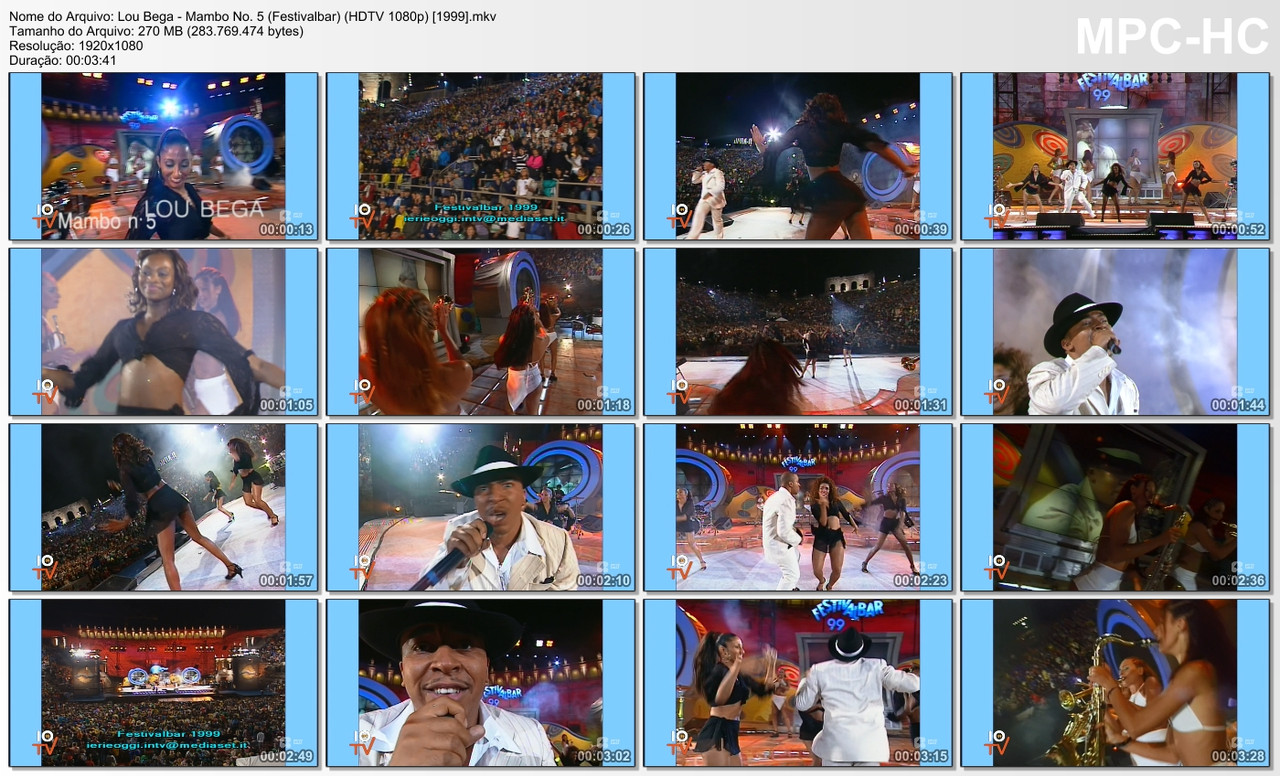 Lou Bega - Mambo No. 5 (Festivalbar) (HDTV 1080p) [07.09.1999]