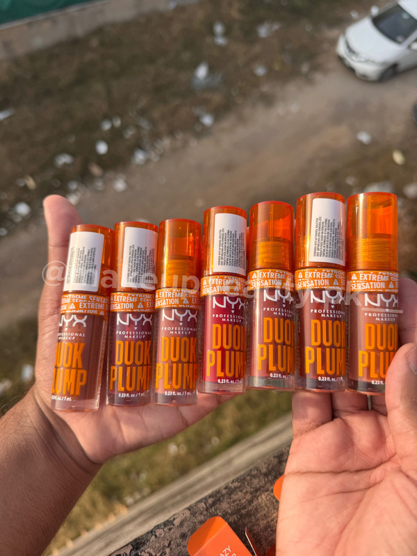 Nyx Duck Plump High pigment lip gloss 7 ML each.