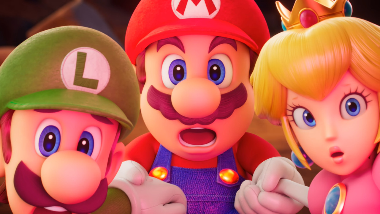 Mario, Luigi and Peach from Mario Tennis Fever