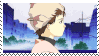A stamp of lain losing her hat from the opening of serial expirements lain