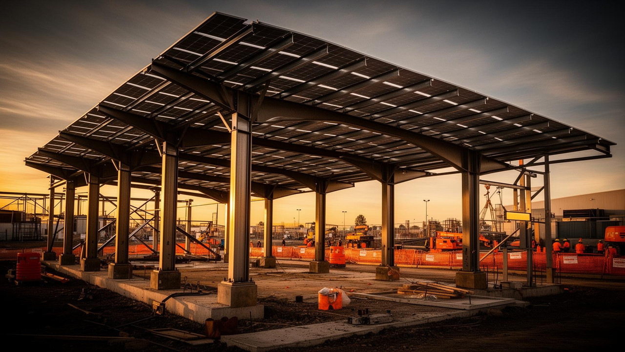 Industrial Solar Carport