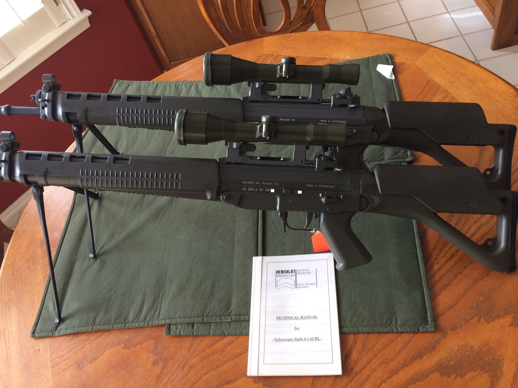 My Pair Of Sg 550 Sps W Hensoldt Zf 6x42 Bl Scopes Ar15 Com
