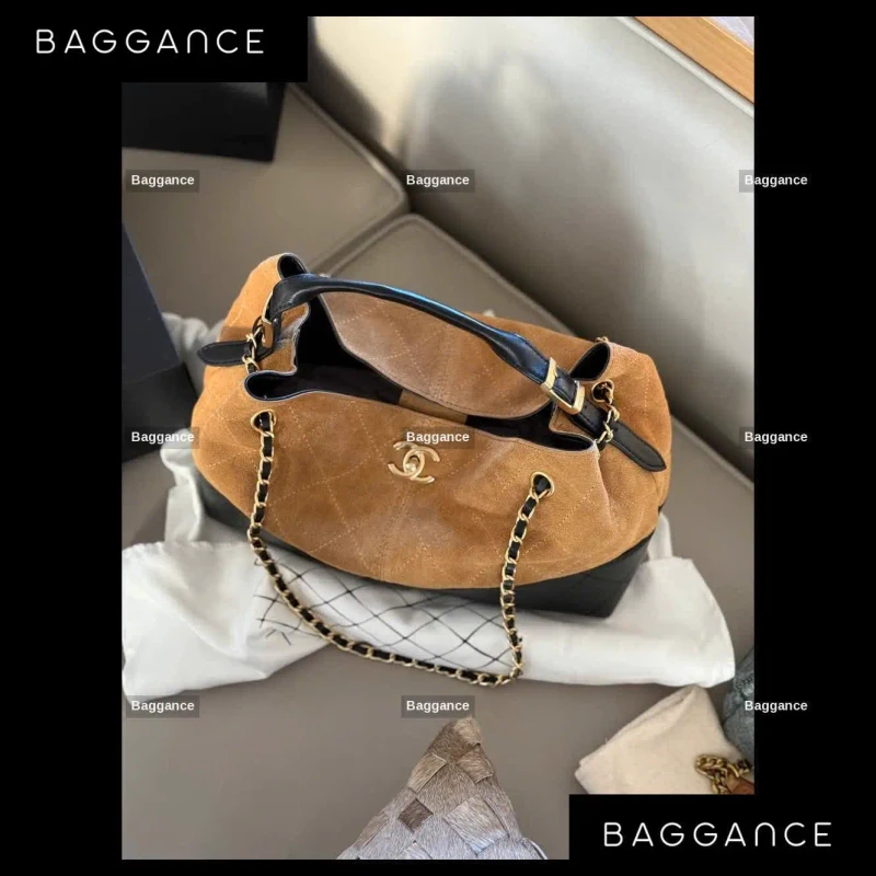 Chanel 25A Haute Couture Suede Tote AS4931 Fullbox Size 36cm