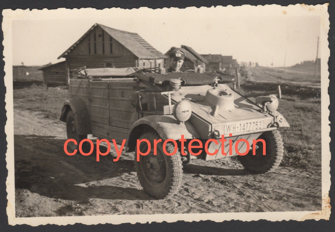 Orig. Foto VW 82 KÜBELWAGEN WH-1477753 Wjasma 1943 Aug Russland