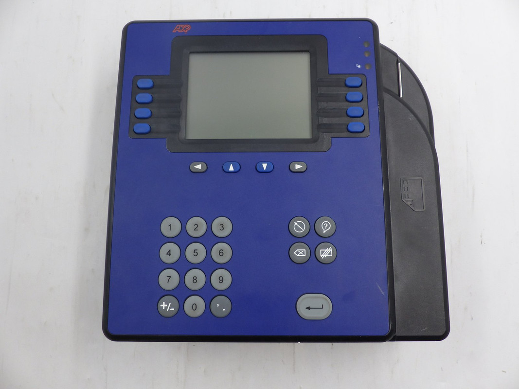 ADP MODEL 4500 DIGITAL EMPLOYEE ETHERNET TIME CLOCK BY KRONOS 8602800-801