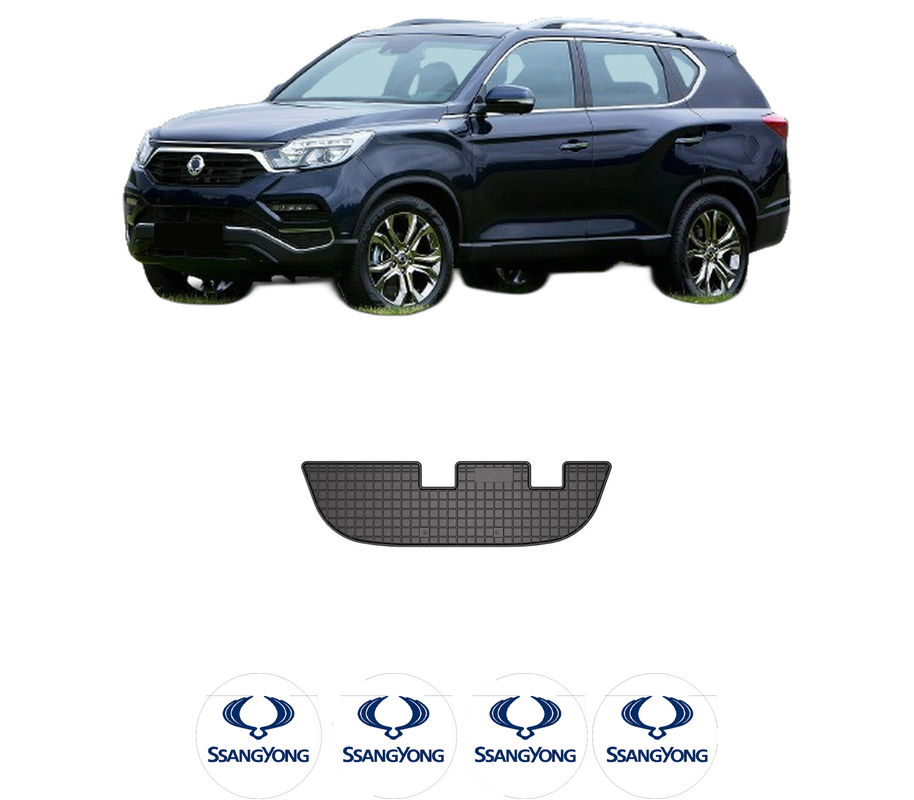 Set covorase presuri SSANGYONG REXTON VAN (Y400) din 2017, auto, din cauciuc thermoplastic, 4 Stickere auto cu SSANGYONG