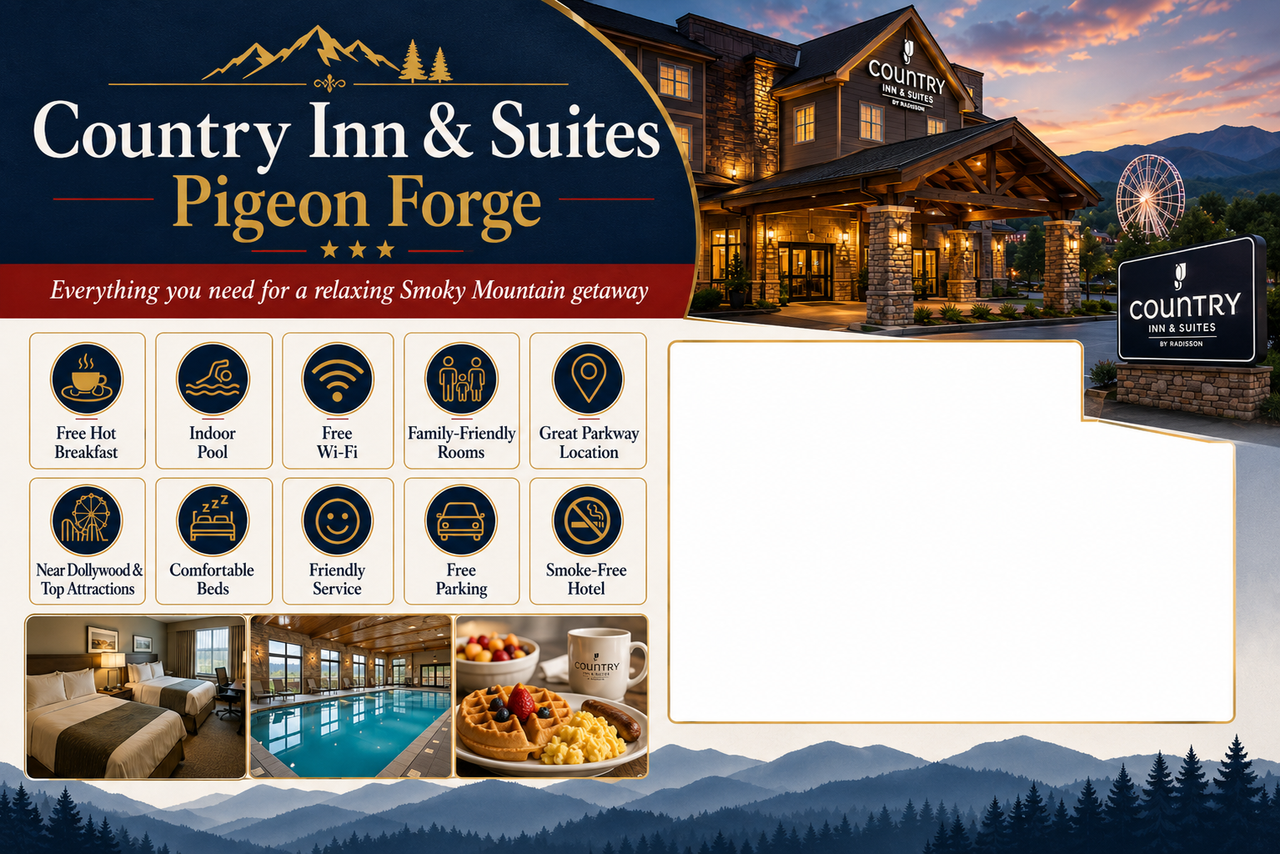 Country Inn and Suites Pigeon Forge features and amenities