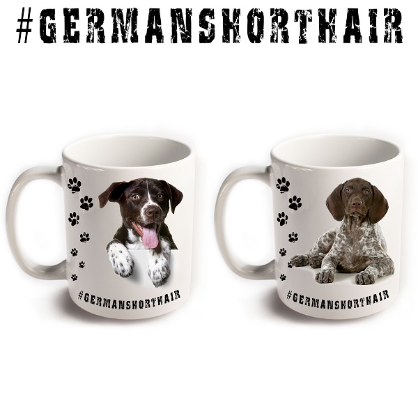 German Short Haired Dog Breed Hashtag Mugs Animal Funny Cute Pet