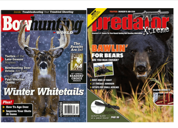 Unlock Your Passion: Enjoy a FREE 3-Year Subscription to Bowhunting World or Predator Xtreme Magazines! Unlock Your Passion: Enjoy a FREE 3-Year Subscription to Bowhunting World or Predator Xtreme Magazines!