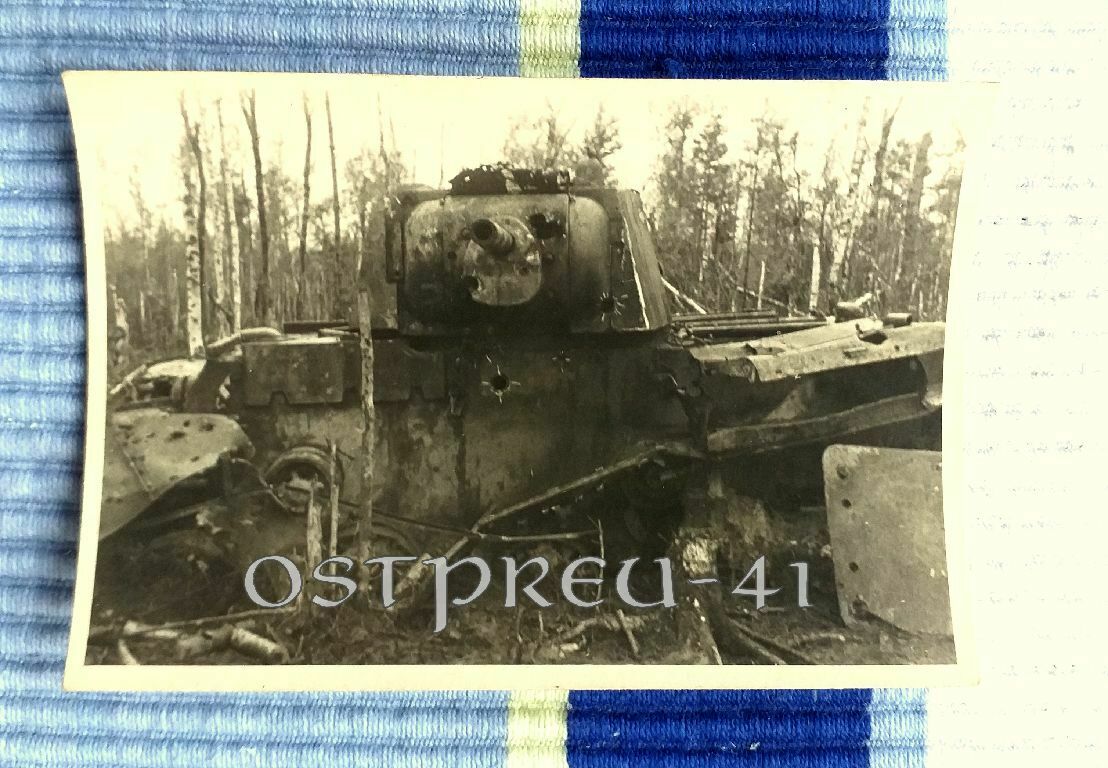 Orig. Panzerjäger Abt.193 2.WK abgeschossener Panzer Tank