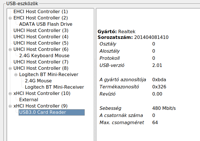 USB 3.0 - 480Mbits