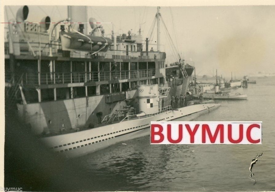 PHOTO MARINE SCHIFF U BOOT 34 LÄNGSEITS NORDLAND