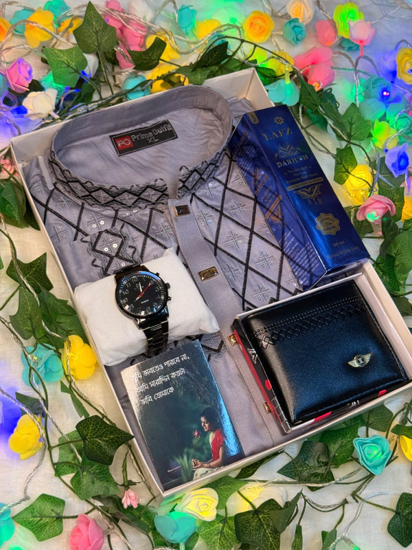 বিশেষ মুহূর্তে সেরা উপহার! পাঞ্জাবি গিফট বক্স এখন উপলব্ধ Premium Panjabi Combo Set