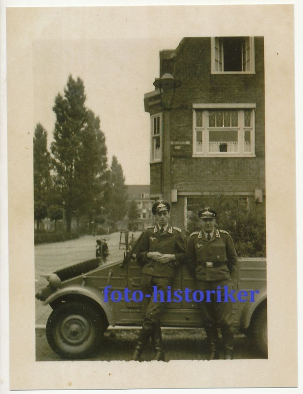 Kameraden LW Feld Div mit PKW VW Kübelwagen Typ 