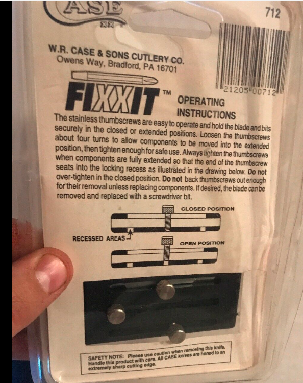 Case Fixxit model number 712 three