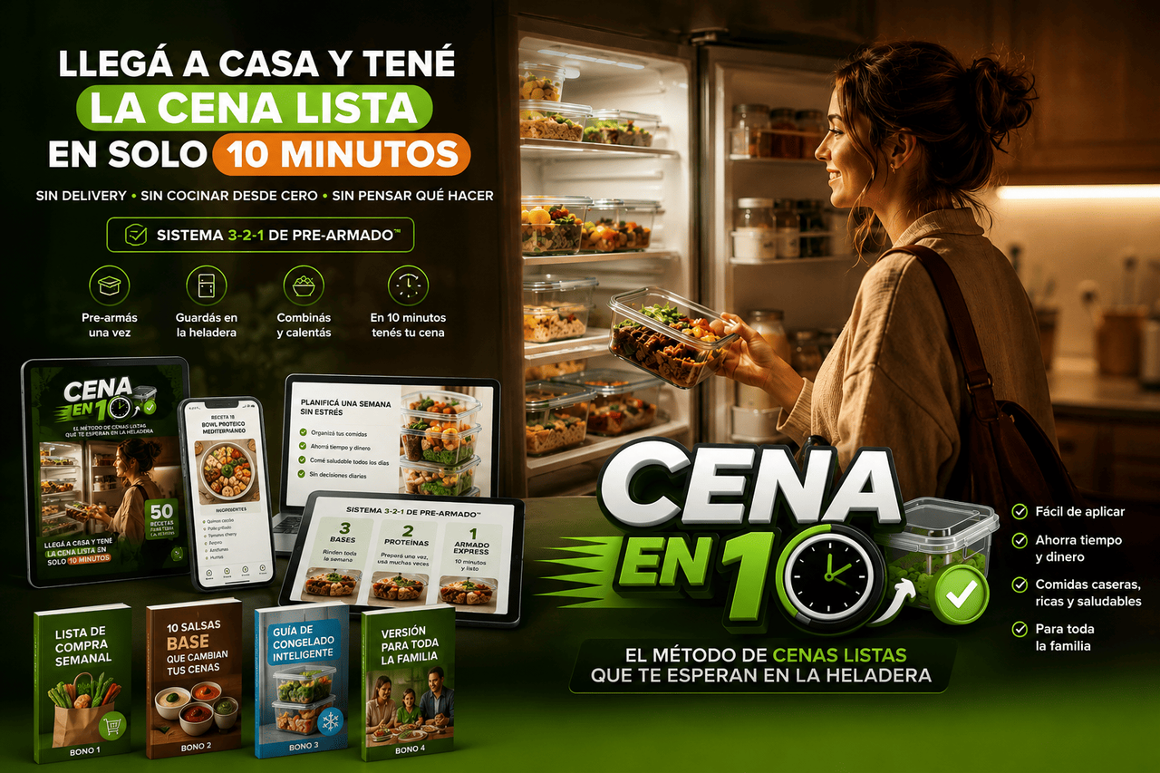 Cenas caseras en 10 minutos