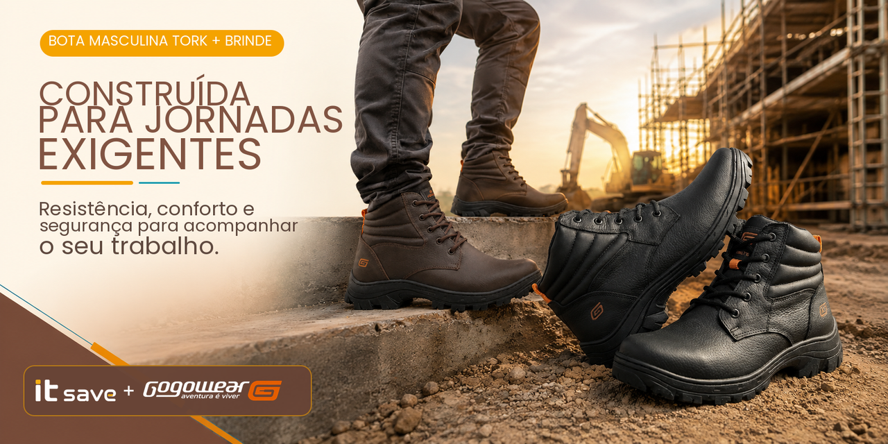 Banner Bota Masculina Tork C.A. Gogowear Original