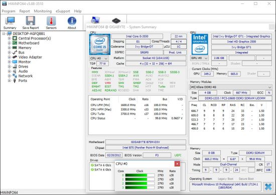 HWiNFO 7.06 Build 4500