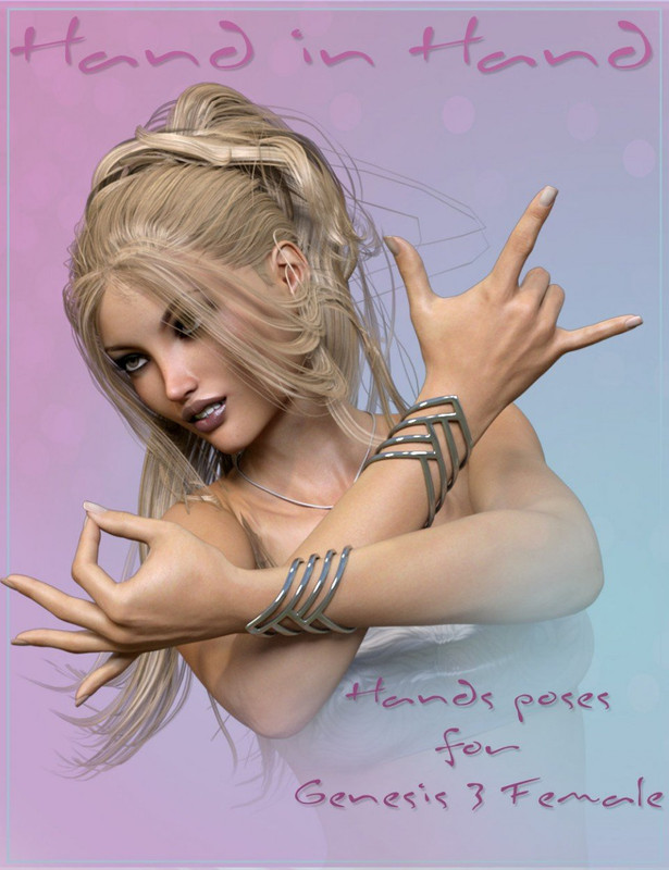 Hand in Hand Poses for Genesis 3 Female(s) (Re Upload)