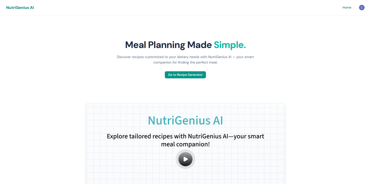 NutriGenius Screenshot