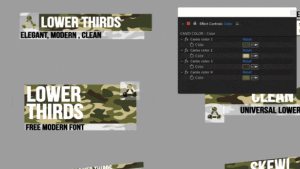Camouflage Lower Thirds - 2