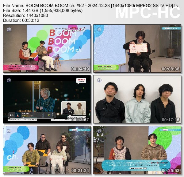 [TV-Variety] BOOM BOOM BOOM ch. #52 (SSTV 2024.12.23)