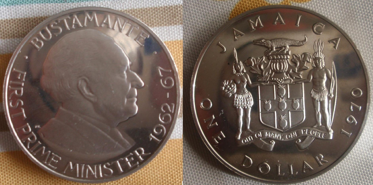 1 Dólar 1970 Jamaica. 1-jamaica-1970
