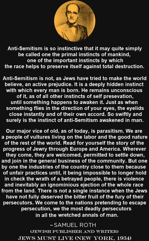 Globalism - Jews Must Live - 1934 - Samuel Roth - Anti-Semitism - Jewish parasitism - a people of vu