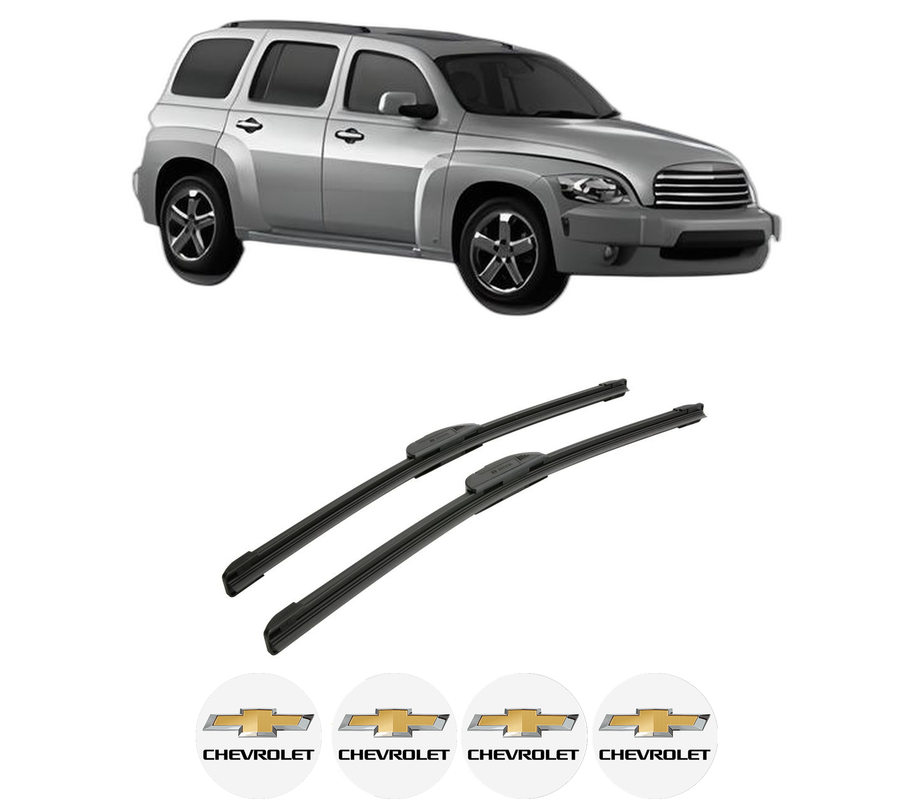 Set stergatoare auto CHEVROLET HHR din 2007-2011, pentru parbriz auto, 2 bucati, Bosch Aerotwin Retrofit, din cauciuc siliconat rezistent, 4 Stickere Auto CHEVROLET