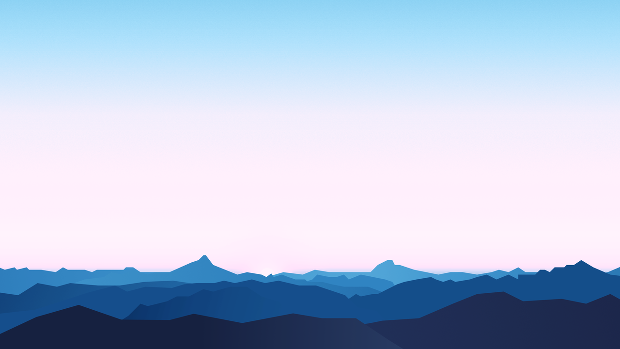 a_blue_and_pink_sky_over_a_mountain_range