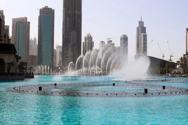 Dubai Fountain and Burj Khalifa Lake
