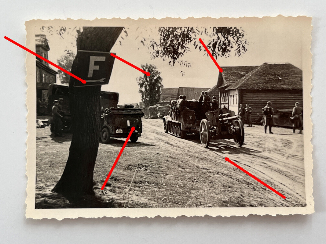 Foto Rußland, Vormarsch der 3. Infanterie Division bei Demjansk, Halbkette