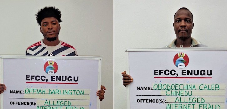 EFCC-arrests-six-suspected-internet-fraudsters-in-Enugu