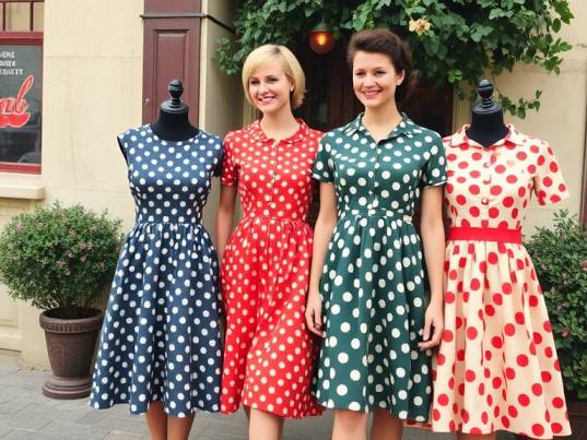 Polka Dot Dresses Vintage