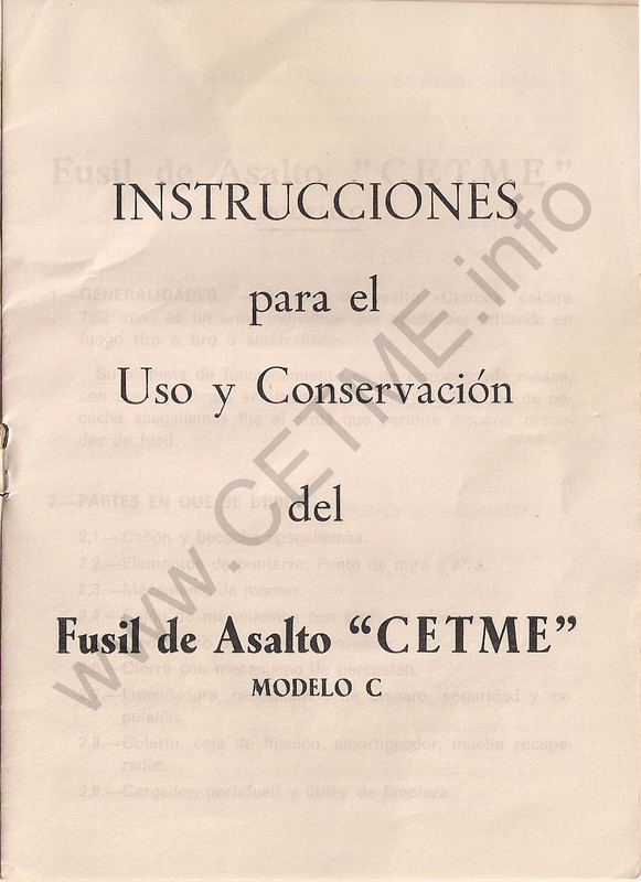 1964 - Regimiento de la Guardia de SE el Jefe del Estado y Generalisimo de los Ejercitos - Fusil de Asalto CETME MODELO C 1964-Rgto-Guardia-SE-Jefe-Edo-y-Generalisimo-FUSA-CETME-C-Marca-De-Aguajpg-Page3