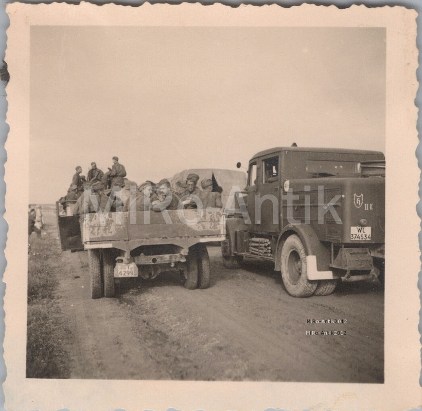 Foto, 10A.R.129, Russen auf der Lkw Pritsche, Ostpreußen 1941
