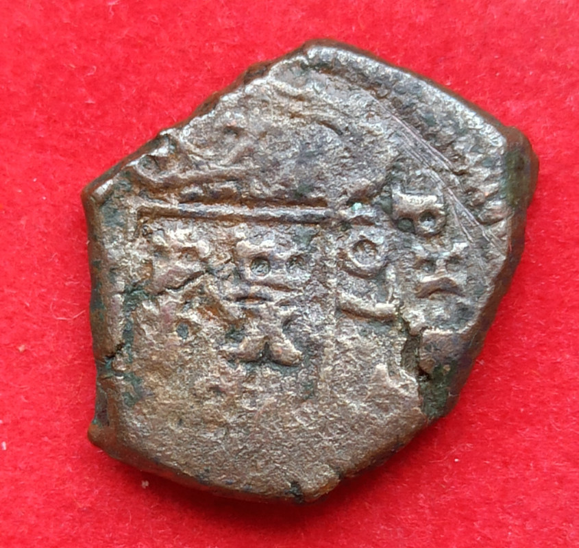 2 maravedis de Felipe V de Linares, 1707. 37